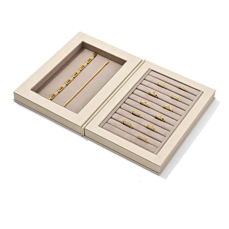 Luxury PU Leather Jewelry Packaging Box H188