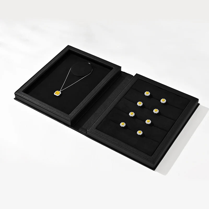 Luxury PU Leather Jewelry Packaging Box H188