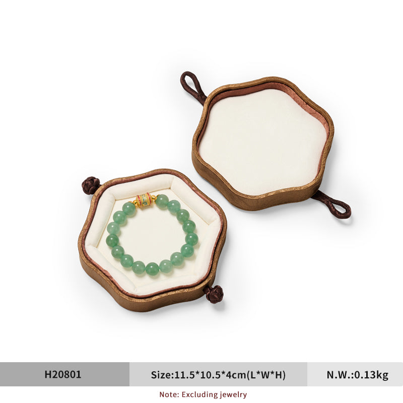 OIRLV Chinese-Style Bracelet Box with Frog Closures ：H208