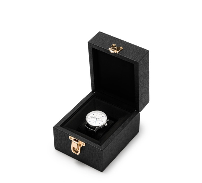 Oirlv Luxury Black Leather Velvet Jewelry Box :  H217