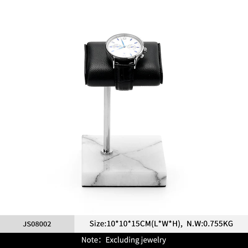 Watch stand with marble base, high-end watch and wristwatch holder JS080