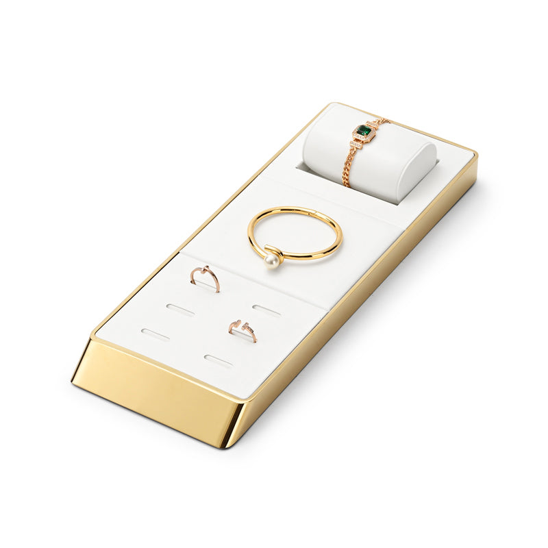 OIRLV factory White PU leather metal luxurious jewelry : JS116