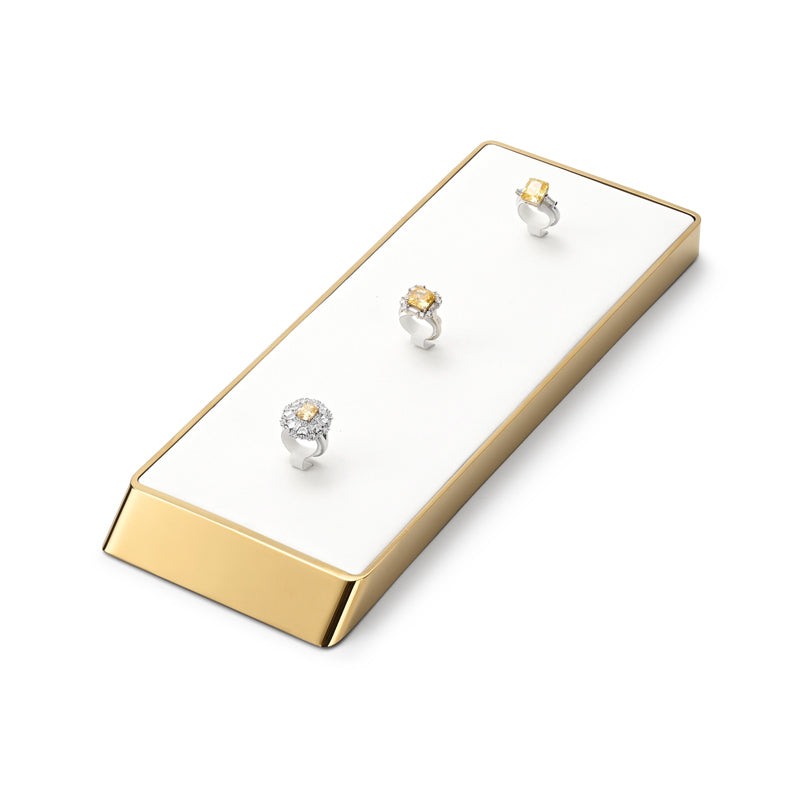 OIRLV factory White PU leather metal luxurious jewelry : JS116