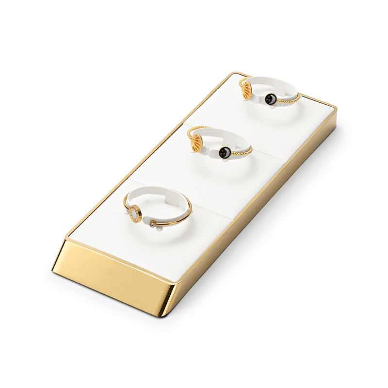 OIRLV factory White PU leather metal luxurious jewelry : JS116