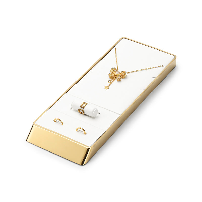 OIRLV factory White PU leather metal luxurious jewelry : JS116