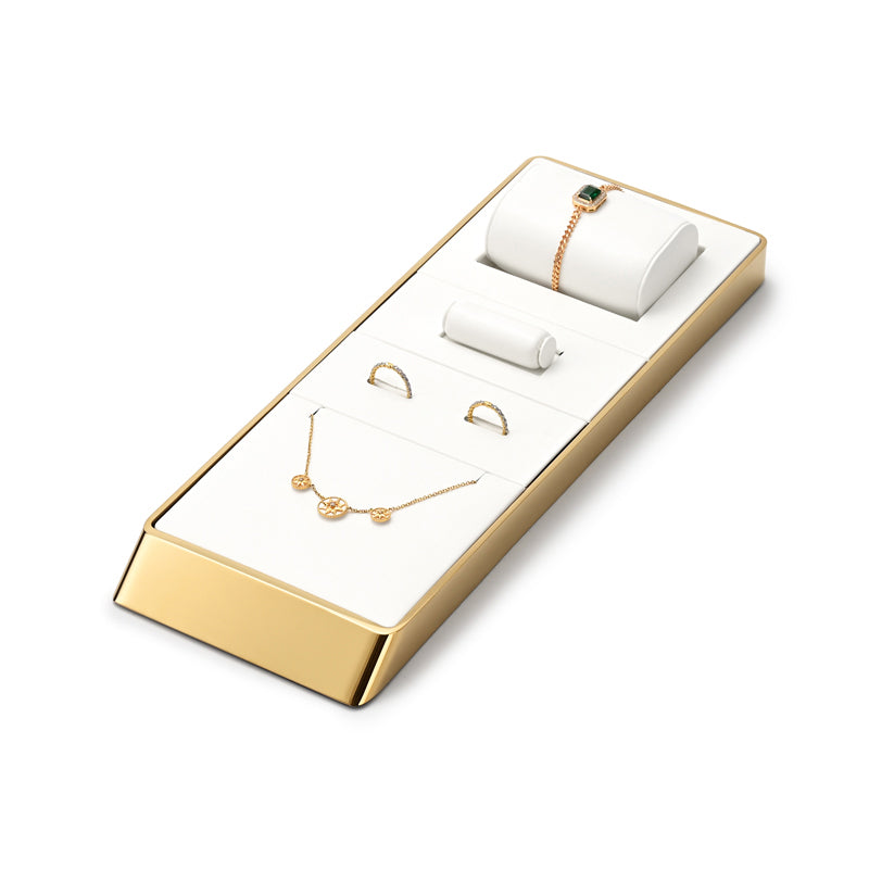 OIRLV factory White PU leather metal luxurious jewelry : JS116