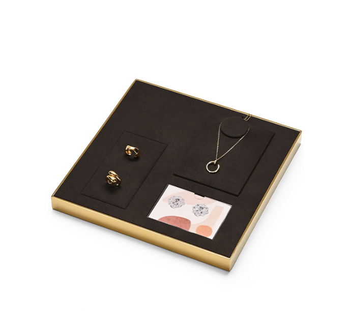 OIRLV wholesale Brown Paint and metal jewelry display :JS118