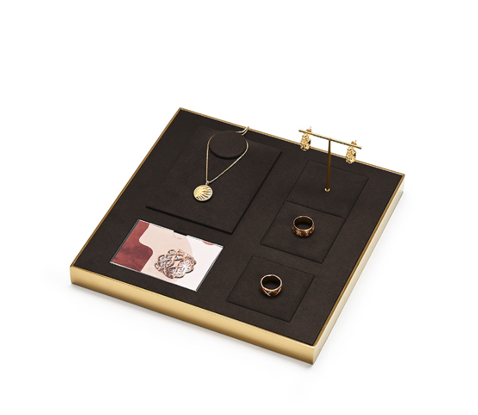 OIRLV wholesale Brown Paint and metal jewelry display :JS118