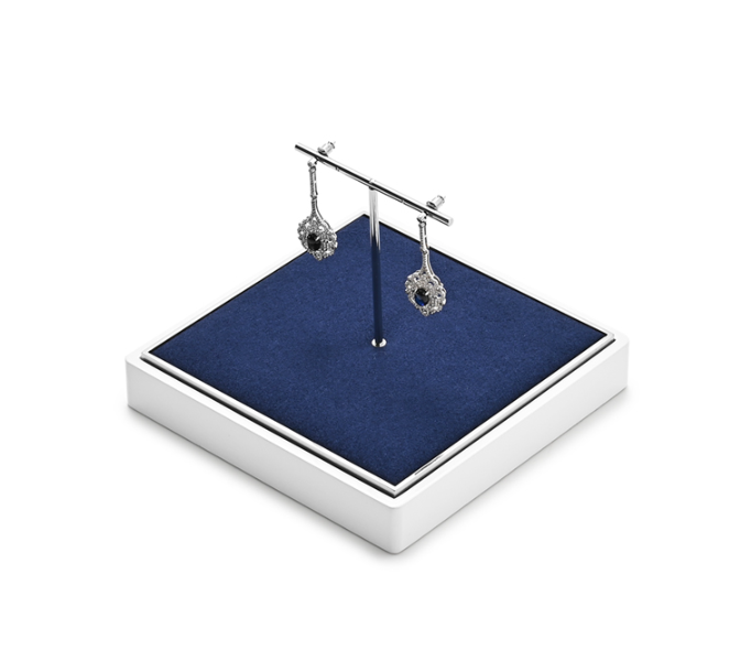 OIRLV fashion Blue Microfiber Baking paint Jewelry Display ：JS124