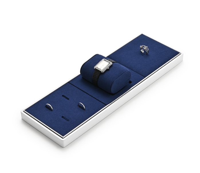 OIRLV fashion Blue Microfiber Baking paint Jewelry Display ：JS124