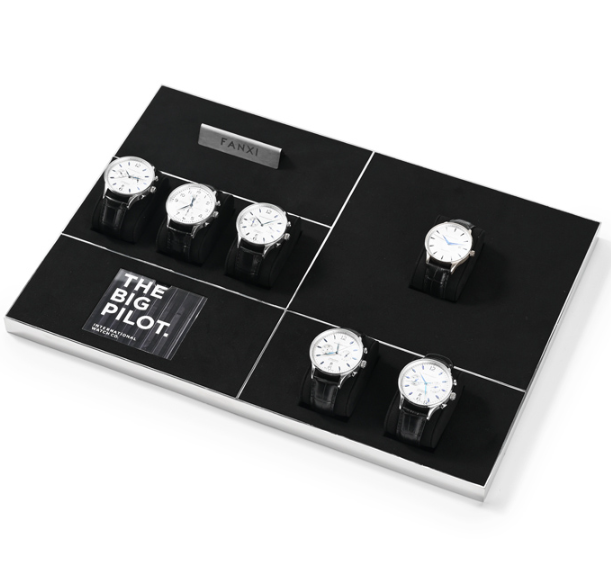 OIRLV hot sale Black Microfiber Watch display set : JS129