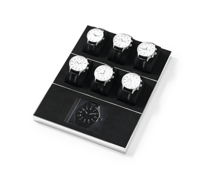 OIRLV hot sale Black Microfiber Watch display set : JS129