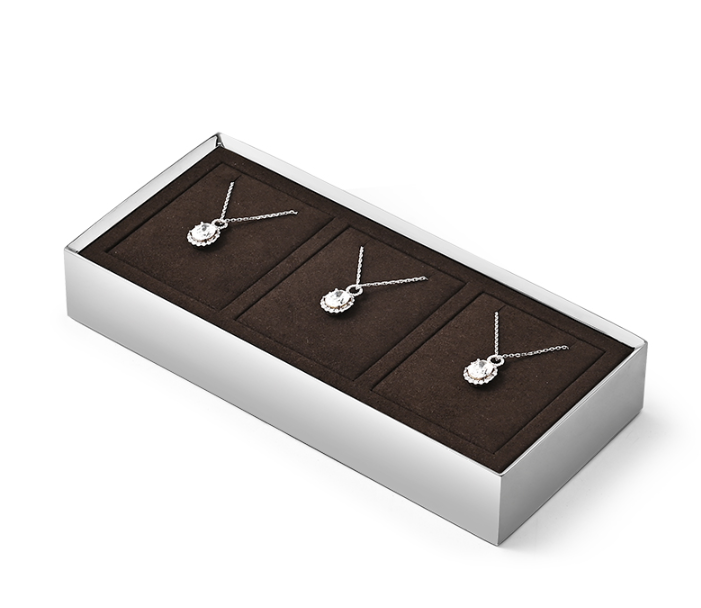 Hot sale Brown Metal Jewelry display tray ：JS132