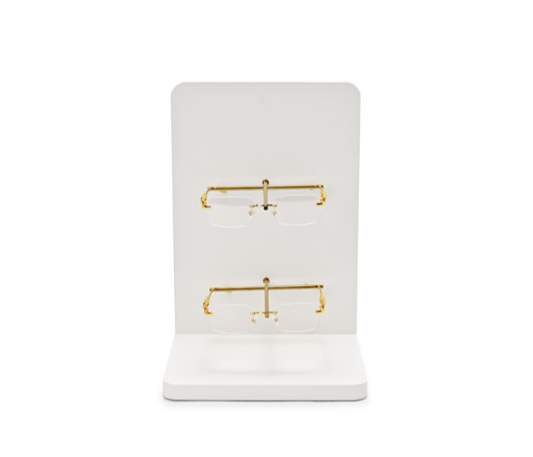 OIRLV Fashion White Leather metal Jewelry Display : JS150