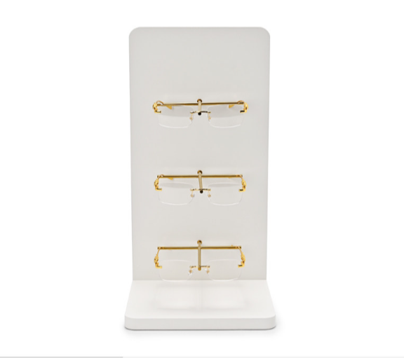 OIRLV Fashion White Leather metal Jewelry Display : JS150
