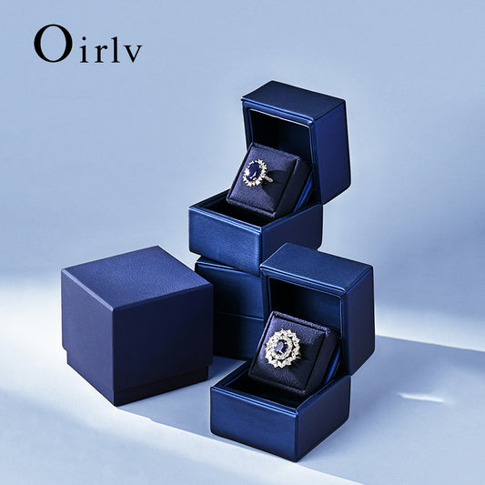 Oirlv New Ring Box Jewelry Organizer Box：H166
