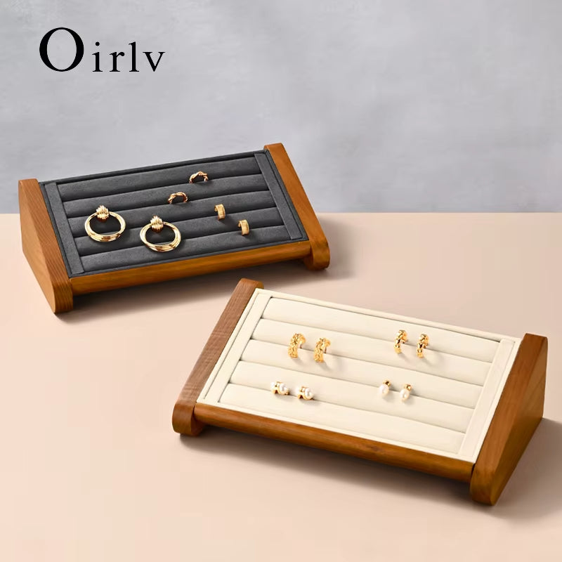 Oirlv Wooden Ring Jewelry Display Stand : SM217