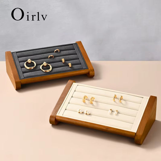 Oirlv Wooden Ring Jewelry Display Stand : SM217