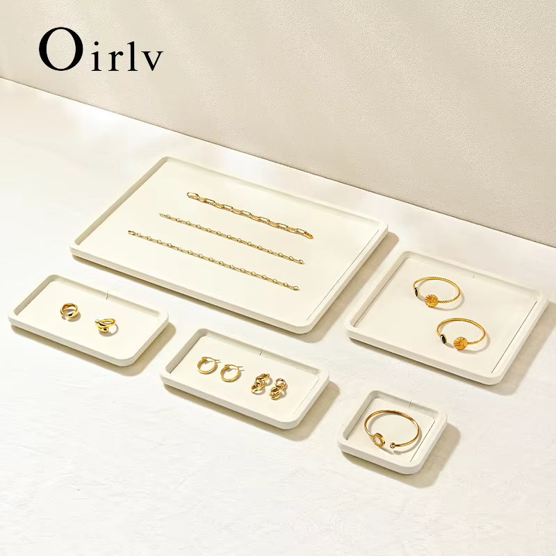 Oirlv Jewelry Tray Display Jewelry Organizer Tray :P199-P202