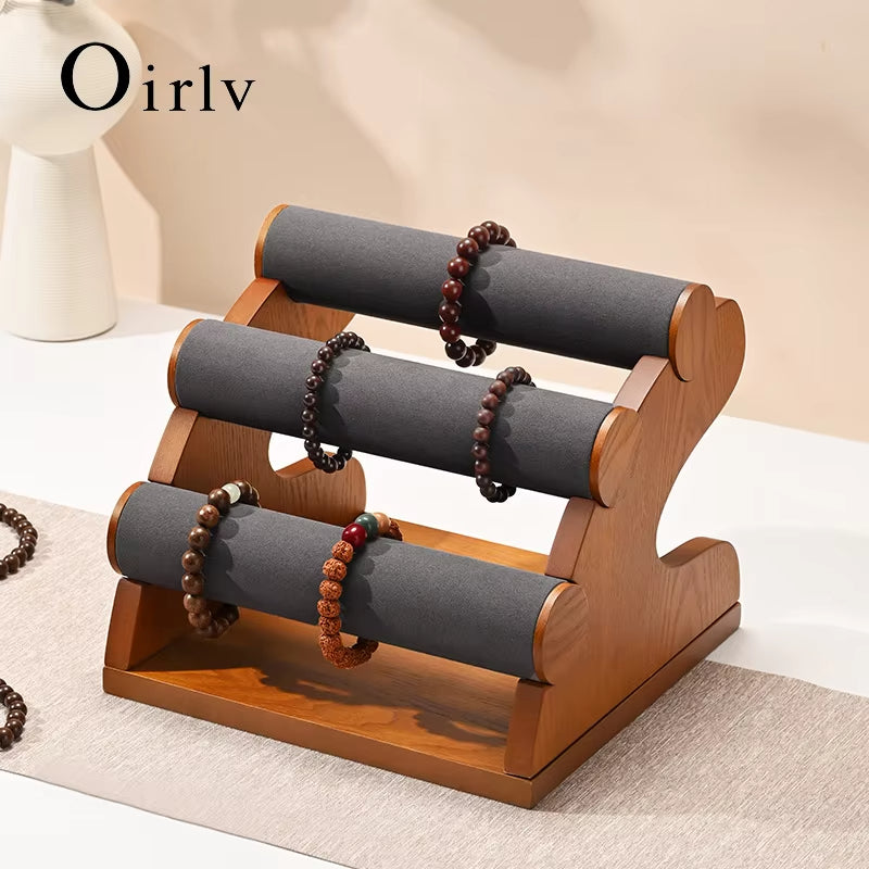 Oirlv 3 Layer Wooden Watch Stand : SM219/SM220