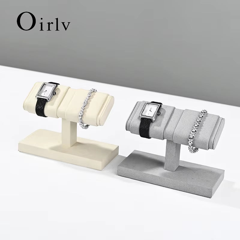 Oirlv Wrist Watch Stand Microfiber Watch Storage Rack