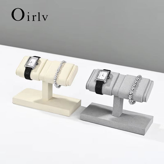 Oirlv Wrist Watch Stand Microfiber Watch Storage Rack