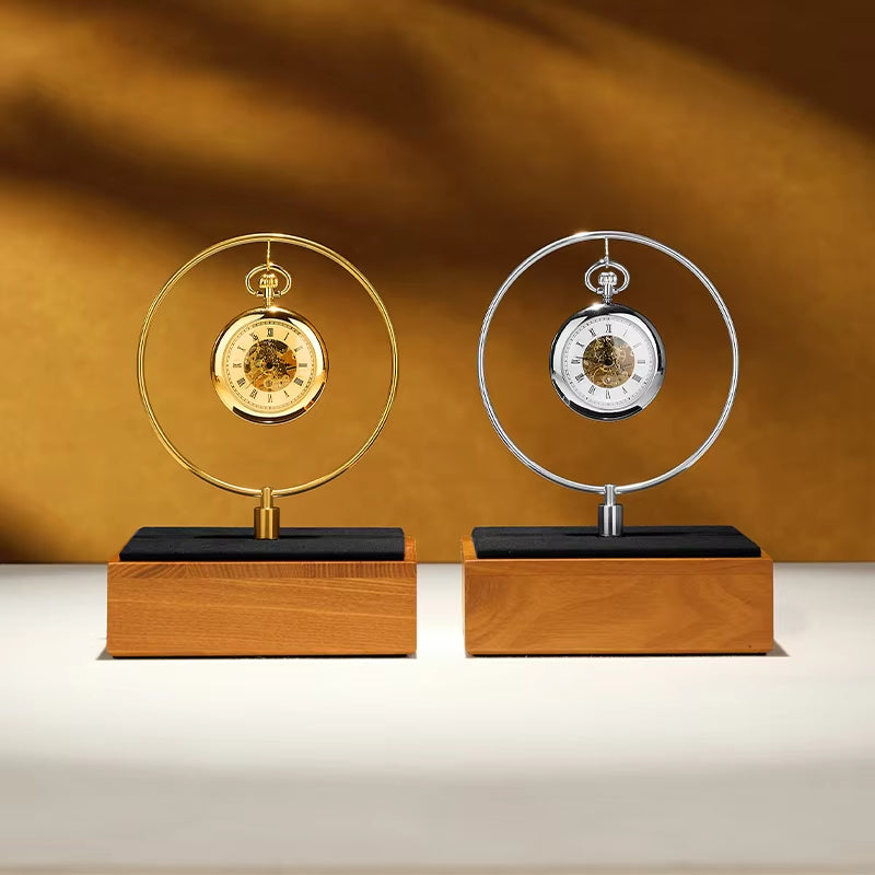 Oirlv Wooden Pocket Watch Display Rack Metal Pocket Watch Storage :SM244