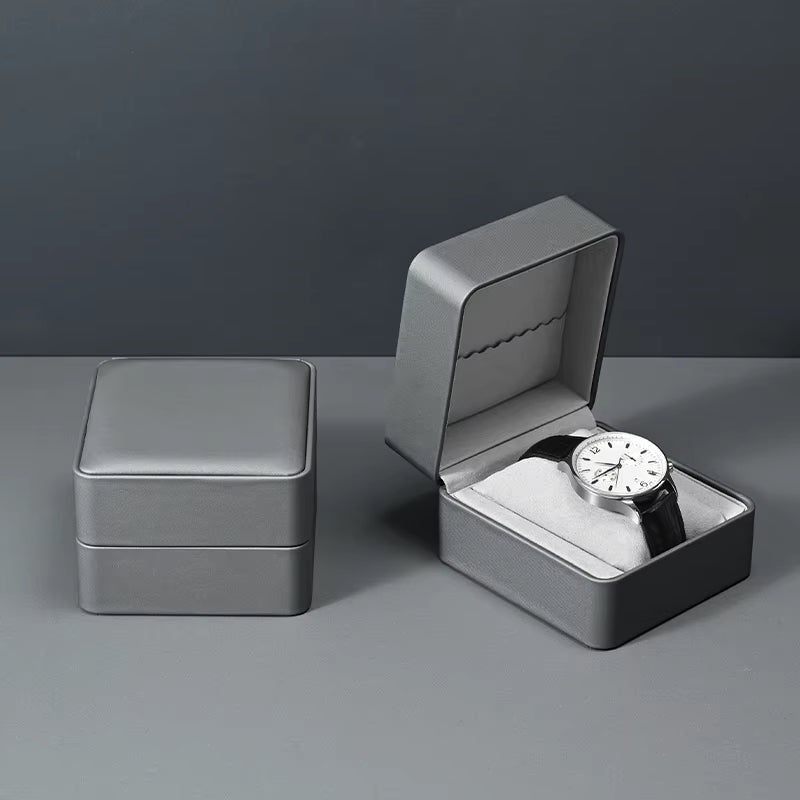 Oirlv Single Watch Gift Box with Pillow PU Leather Wristwatch Display Case:H191