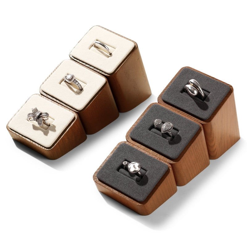Wood Rings Jewelry Display Stand, Set of 3 SM067