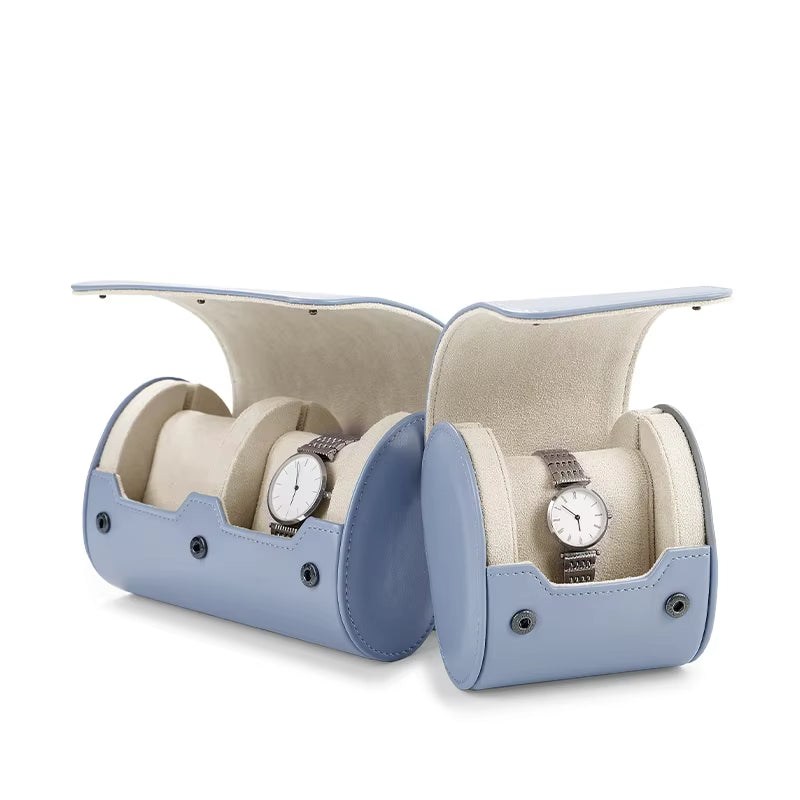 Oirlv Leather Watch Roll 1 2 3 slots Luxury Watch Storage Box：B014-16