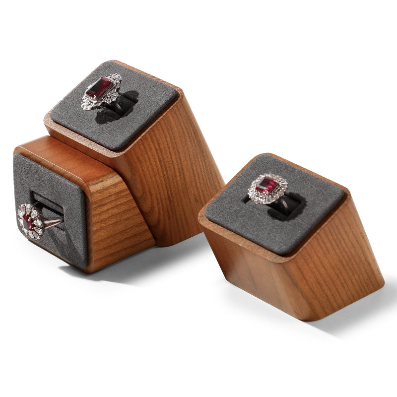 Wood Rings Jewelry Display Stand, Set of 3 SM067