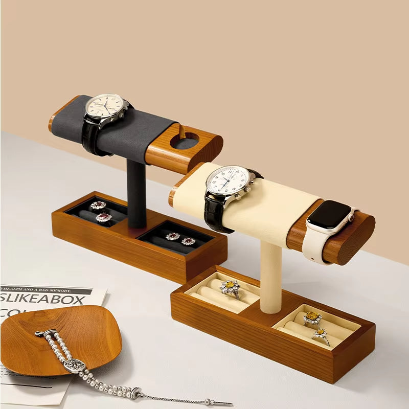 Oirlv Wooden Watch Charging Base Jewelry Stand Wristwatch Stand :SM246-247
