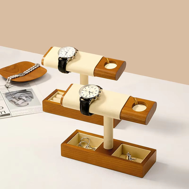 Oirlv Wooden Watch Charging Base Jewelry Stand Wristwatch Stand :SM246-247