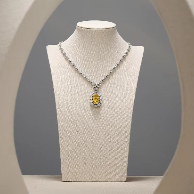 Oirlv Mannequin Linen Necklace Pendant Chain Jewelry Bust Neck Display Stand:RX001