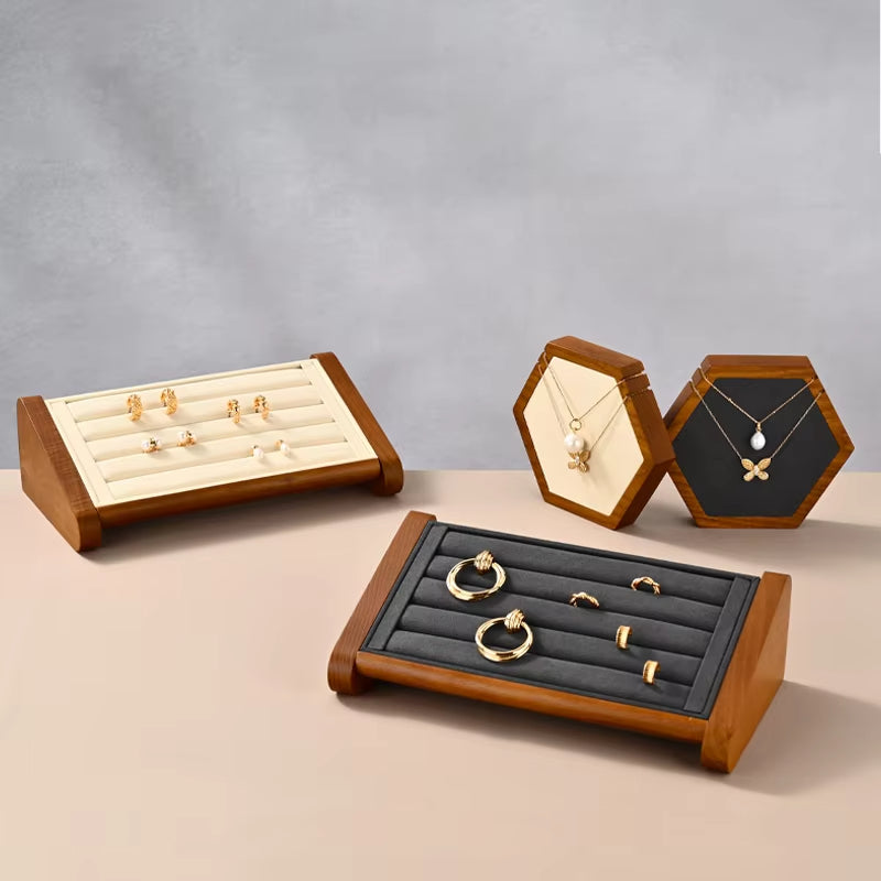 Oirlv Wooden Ring Jewelry Display Stand : SM217