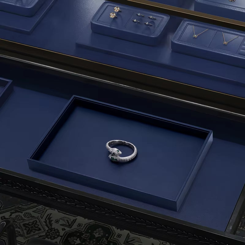 Oirlv Jewelry Tray Leather Necklace Display ：P128-P131