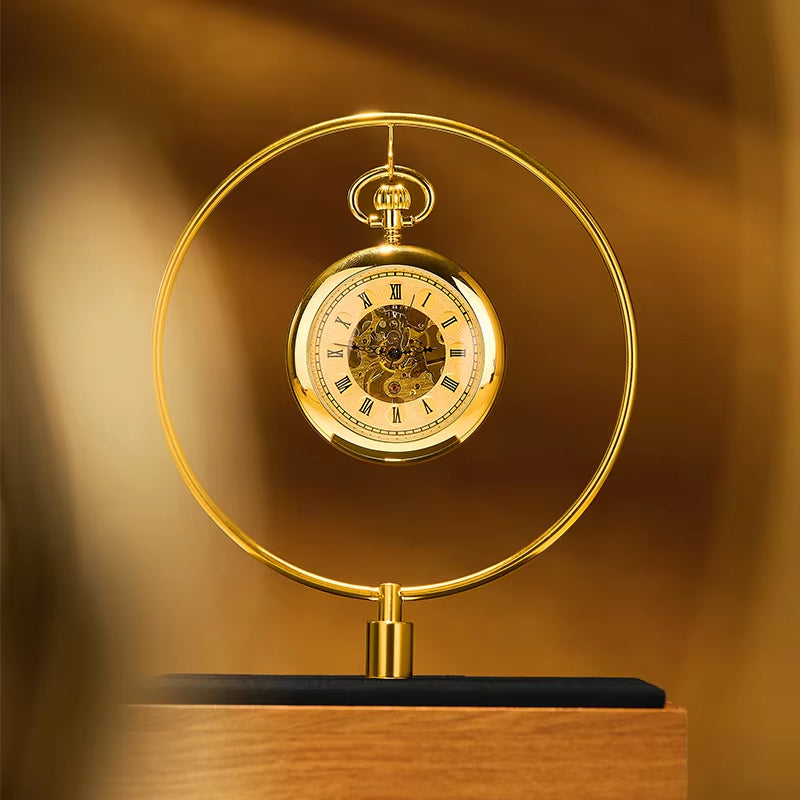 Oirlv Wooden Pocket Watch Display Rack Metal Pocket Watch Storage :SM244