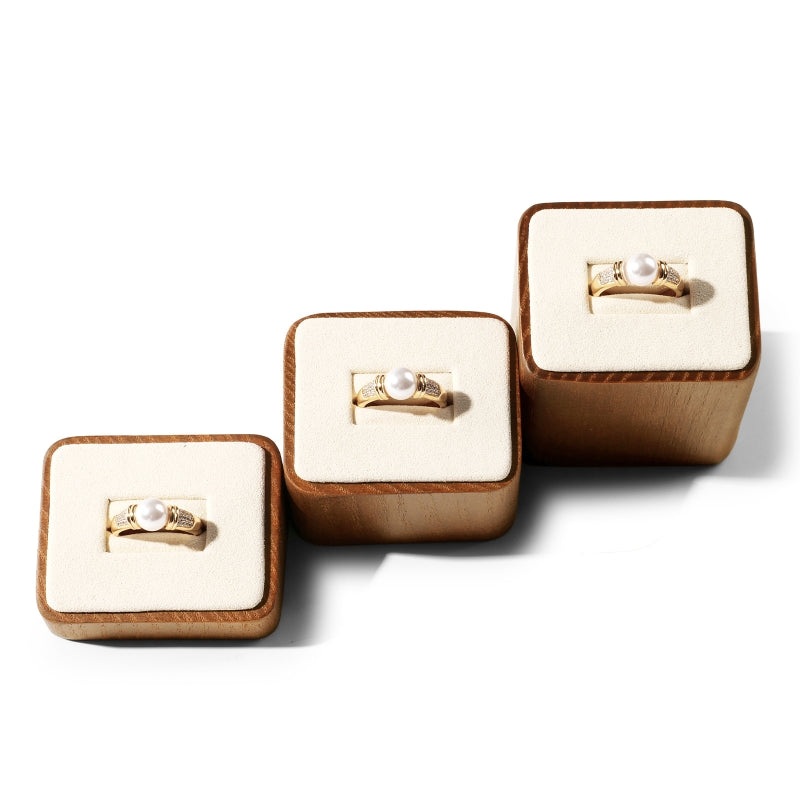 Wood Rings Jewelry Display Stand, Set of 3 SM067