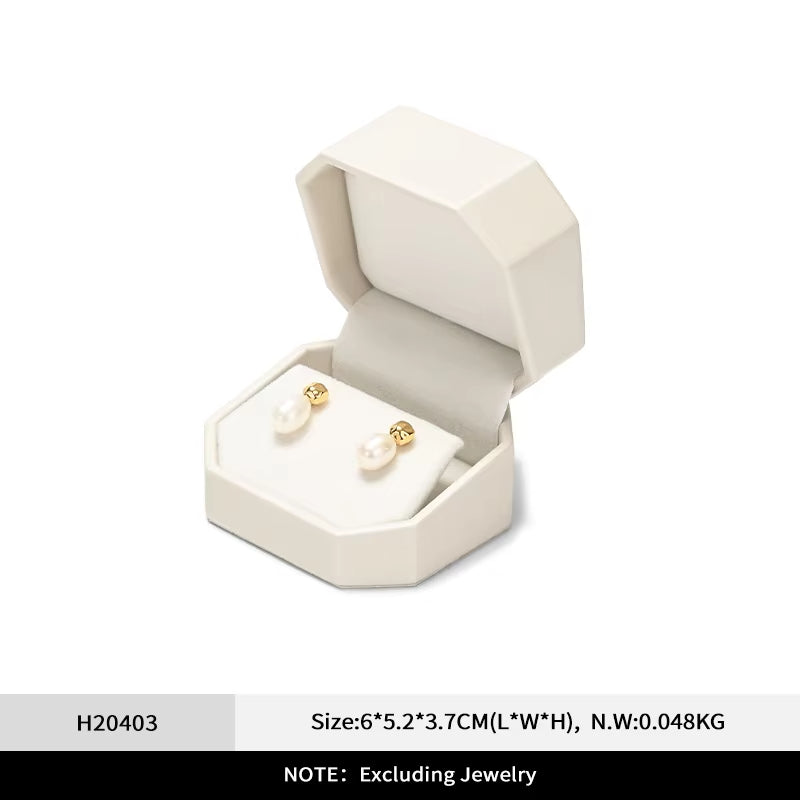 Oirlv Leather Ring Box Wedding Jewelry Box Earring Bracelet Necklace Box Gift:H204