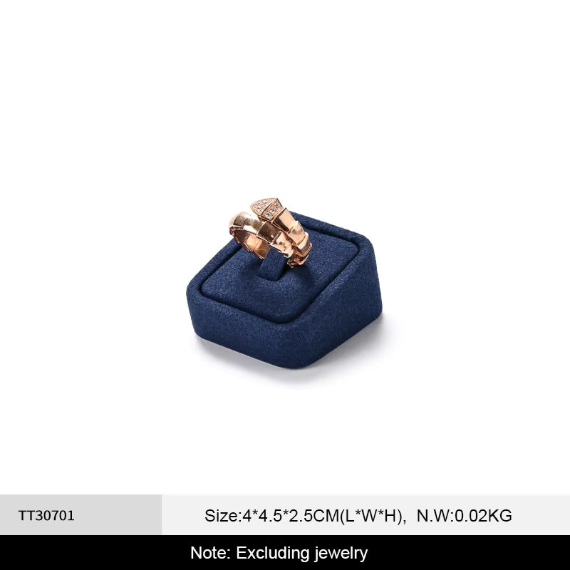 Oirlv Blue Jewelry Display Prop Microfiber Jewelry Display : TT307