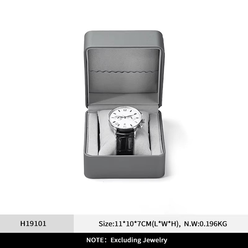 Oirlv Single Watch Gift Box with Pillow PU Leather Wristwatch Display Case:H191