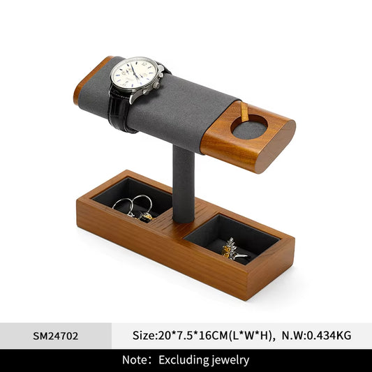 Oirlv Wooden Watch Charging Base Jewelry Stand Wristwatch Stand :SM246-247