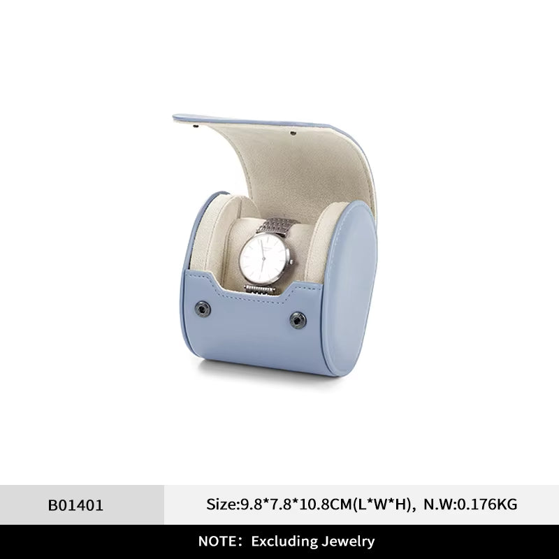 Oirlv Leather Watch Roll 1 2 3 slots Luxury Watch Storage Box：B014-16