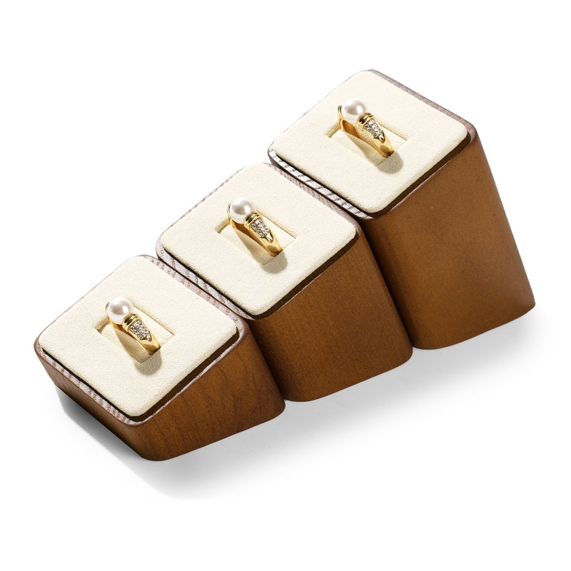 Wood Rings Jewelry Display Stand, Set of 3 SM067
