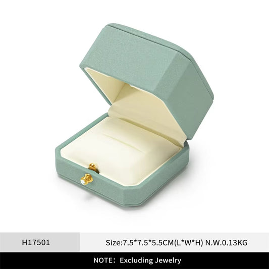 Oirlv Jewelry Ring Box Single/Double Ring Jewelry Organizer Ring Packaging Box：H175