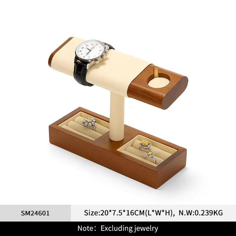 Oirlv Wooden Watch Charging Base Jewelry Stand Wristwatch Stand :SM246-247