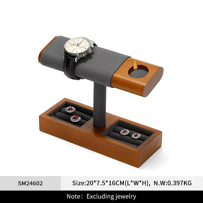 Oirlv Wooden Watch Charging Base Jewelry Stand Wristwatch Stand :SM246-247
