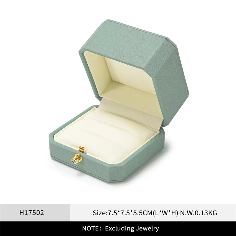 Oirlv Jewelry Ring Box Single/Double Ring Jewelry Organizer Ring Packaging Box：H175