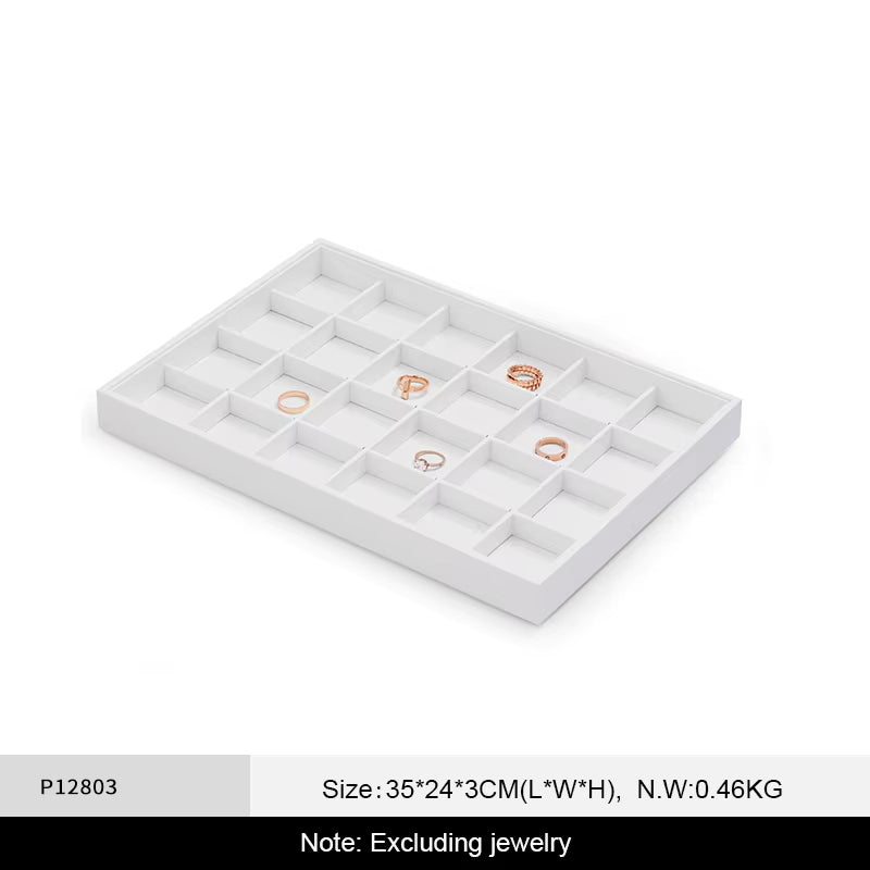 Oirlv Jewelry Tray Leather Necklace Display ：P128-P131
