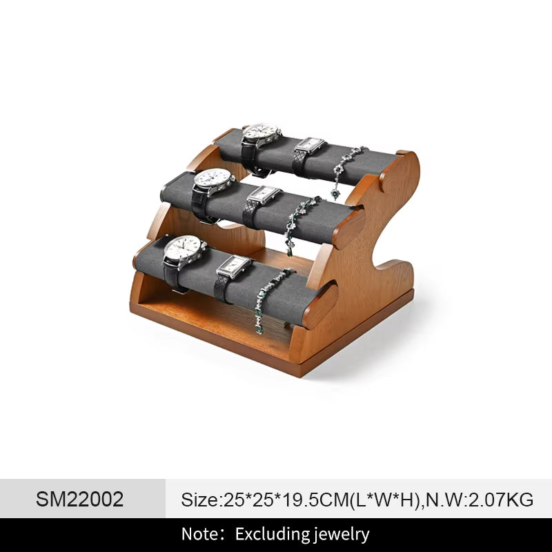 Oirlv 3 Layer Wooden Watch Stand : SM219/SM220